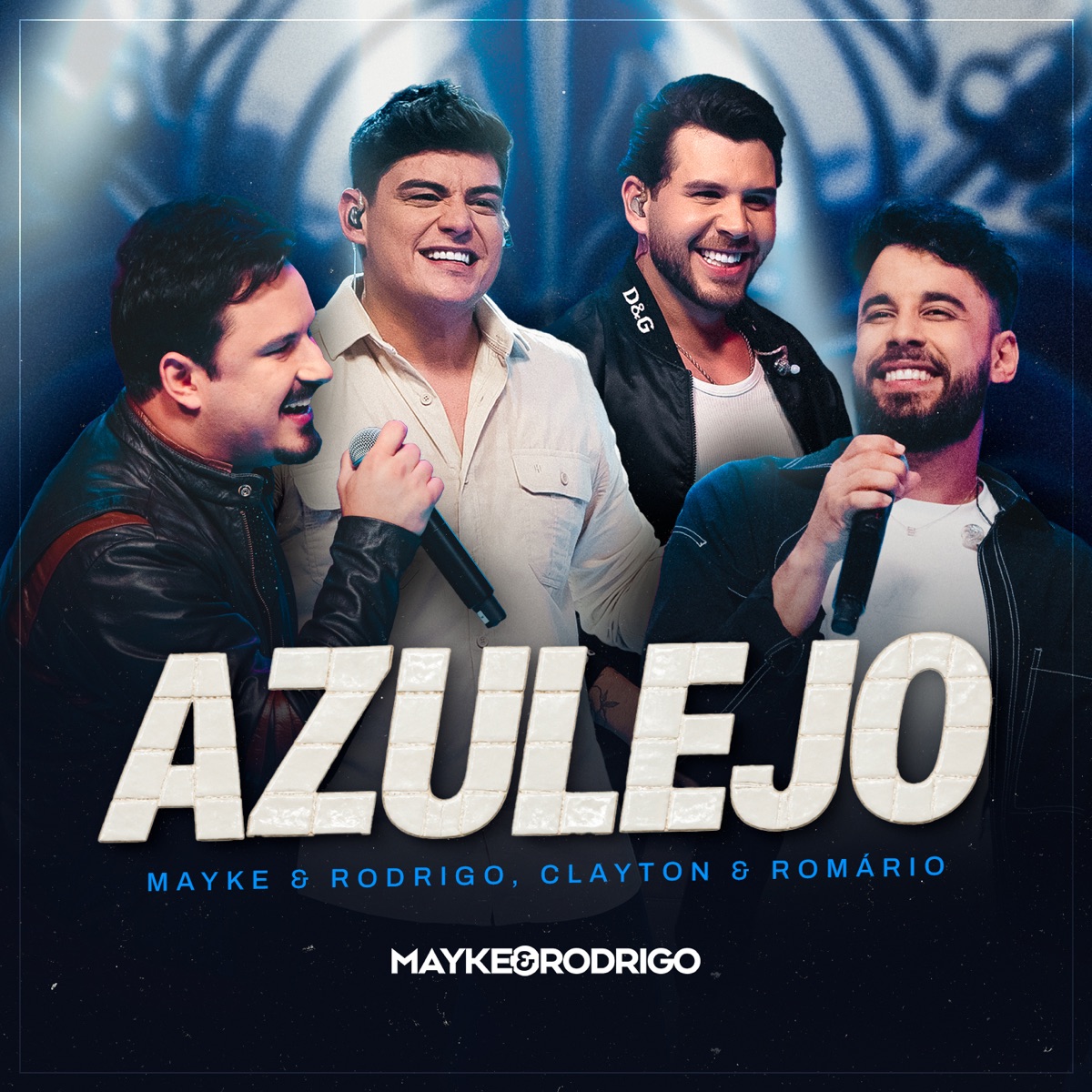 Azulejo (Ao Vivo) - Single by Mayke & Rodrigo & Clayton & Romário album cover