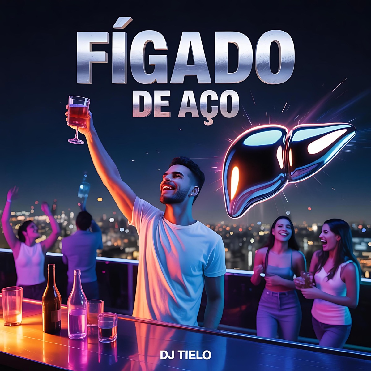Fígado De Aço (Funk Remix) - Single by Dj Tielo album cover