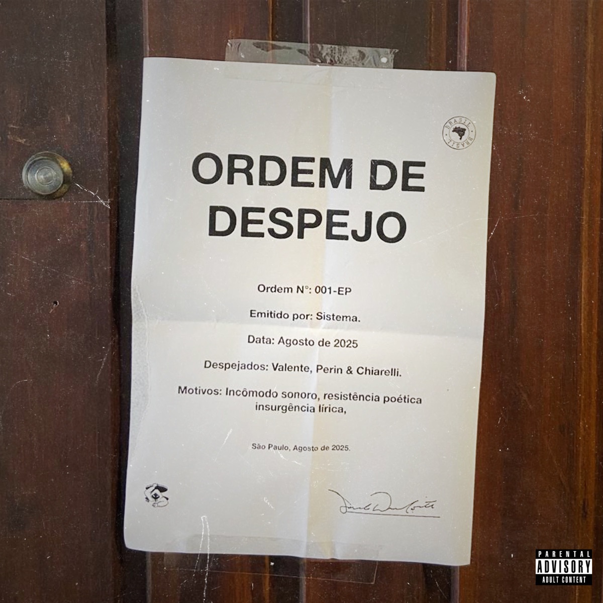 Ordem de Despejo - EP by Valente, Perin & Chiarelli! album cover