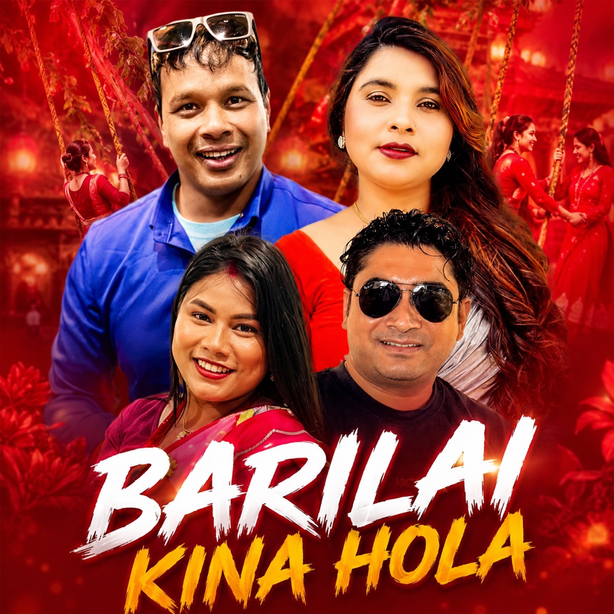 Barilai Kina Hola - Single by Ramchandra Chand, Bandana Pandey, Sima Nepali & Himal Kunwar album cover