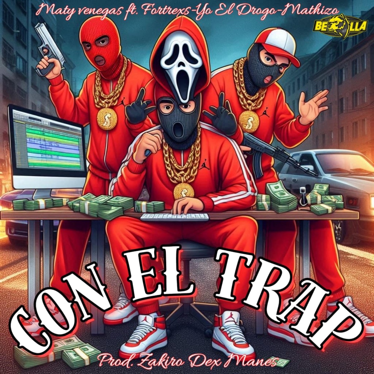 con el trap (feat. Fortrexs_mc, mathizo & higriega) [zakiro dexmen Remix] - Single by MATY VENEGAS album cover