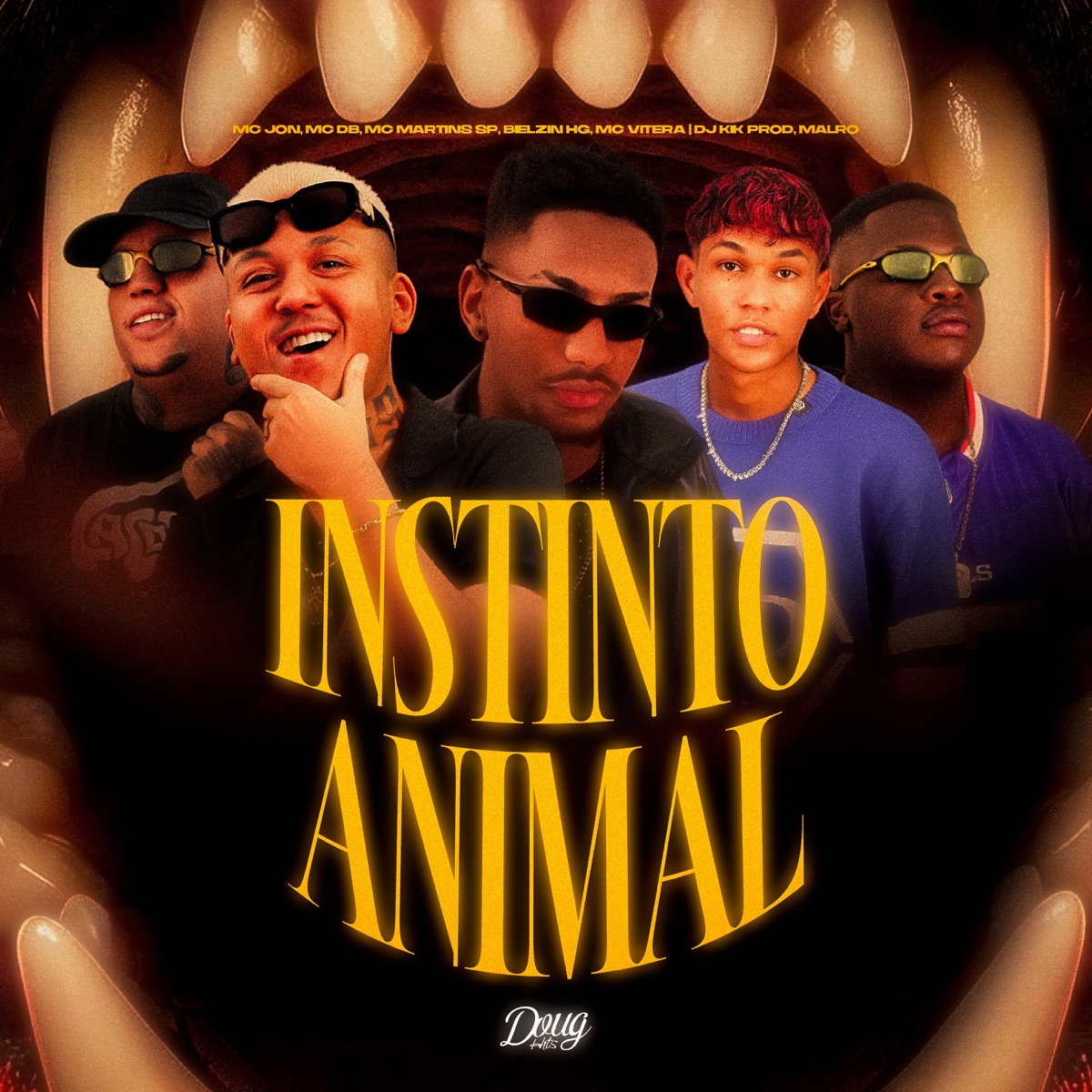Instinto Animal (feat. MALRO, Bielzin HG & Mc Vitera) - Single by Dj Kik Prod, Mc Jon, Mc DB & MC Martins sp album cover