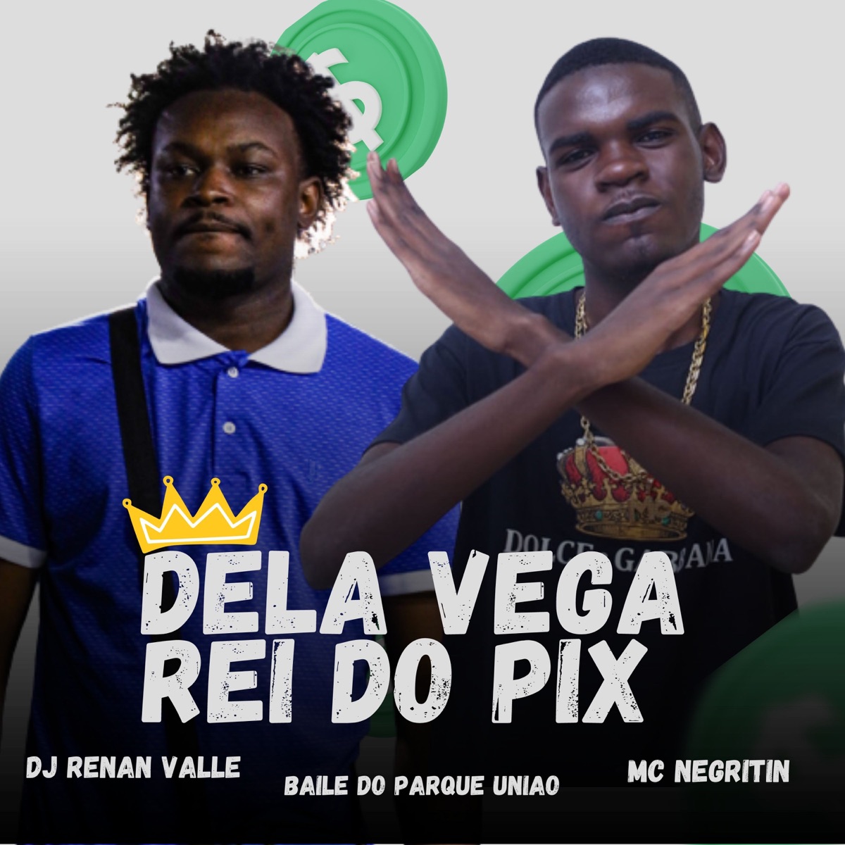 DELA VEGA REI DO PIX - Single by Dj Renan Valle, MC Negritin & Baile do Parque União album cover