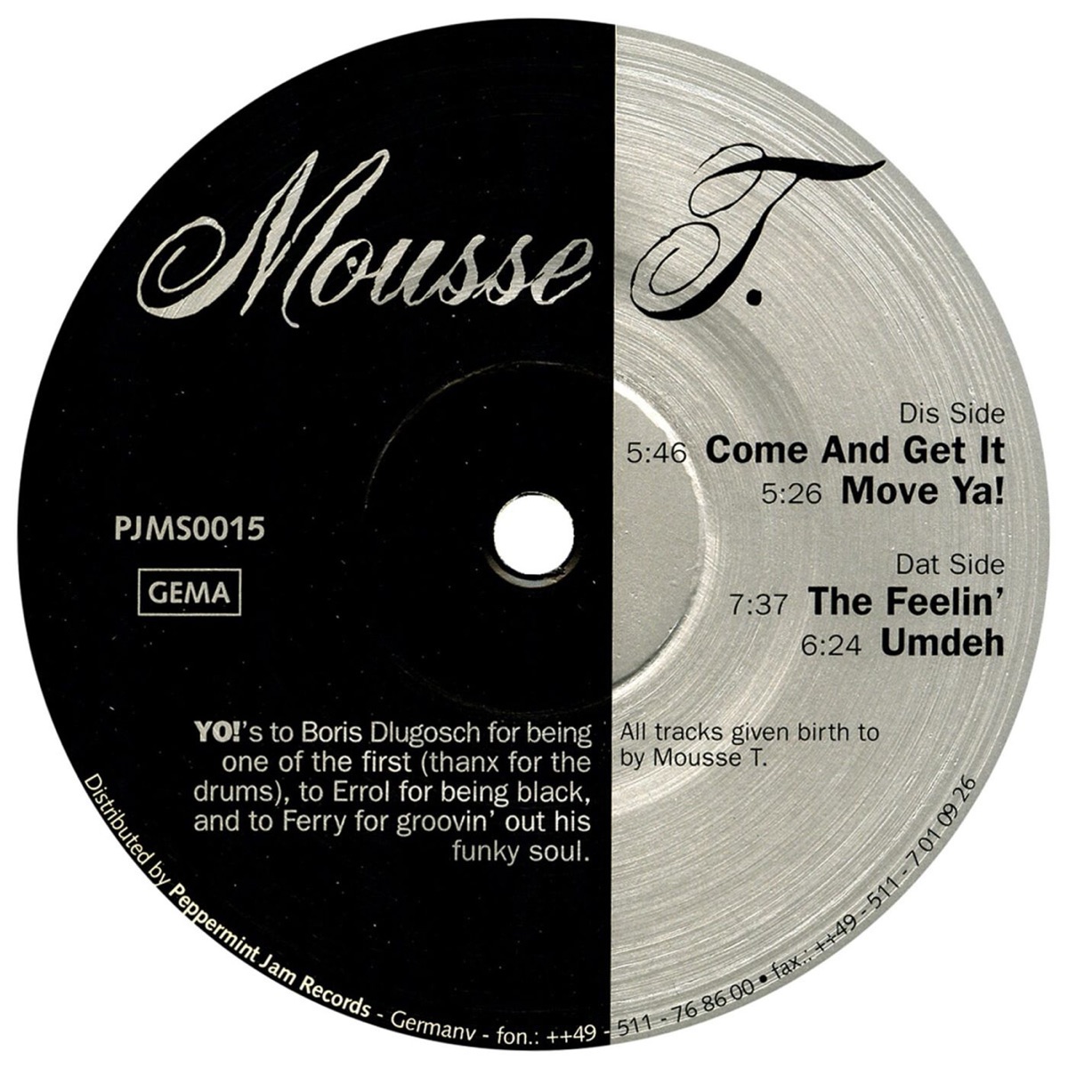 Come And Get It - EP by Mousse T. album cover
