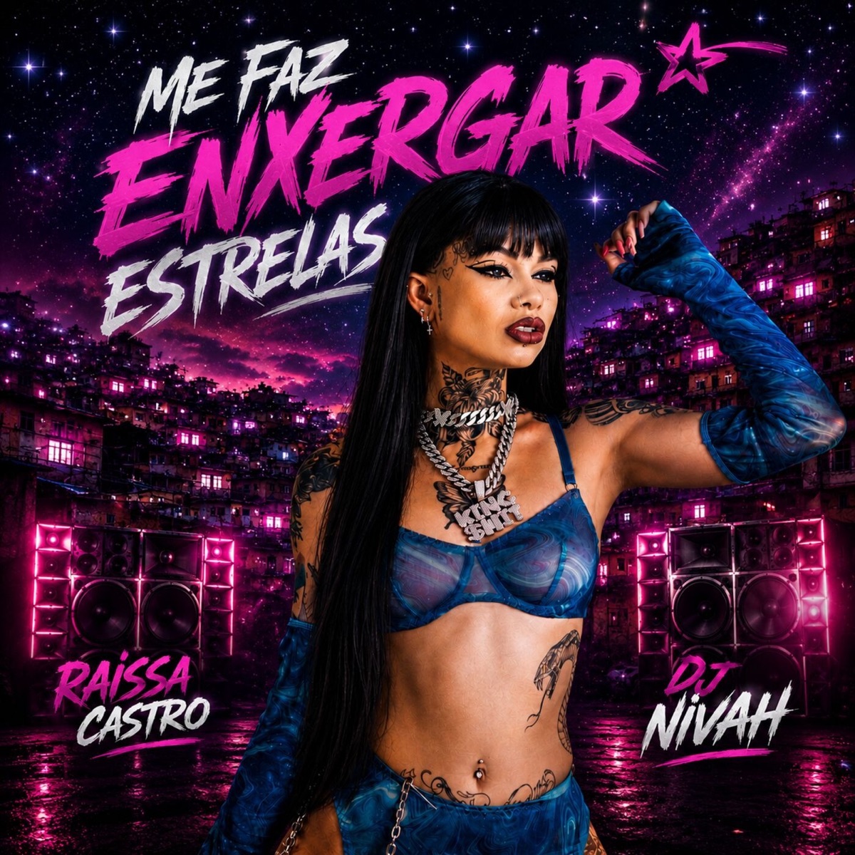 Me Faz Enxergar Estrelas - Single by Raissa Castro & DJ Nivah album cover