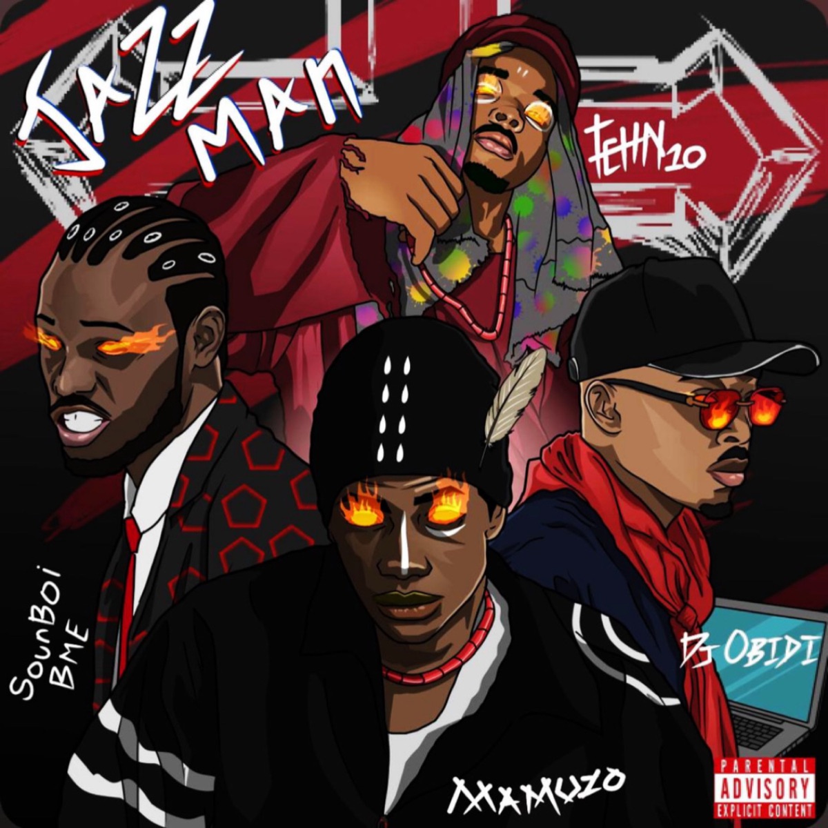 Jazzman (feat. Tehn10, SoundboiBME, Davibegad djobidi) - Single by Mamuzo album cover