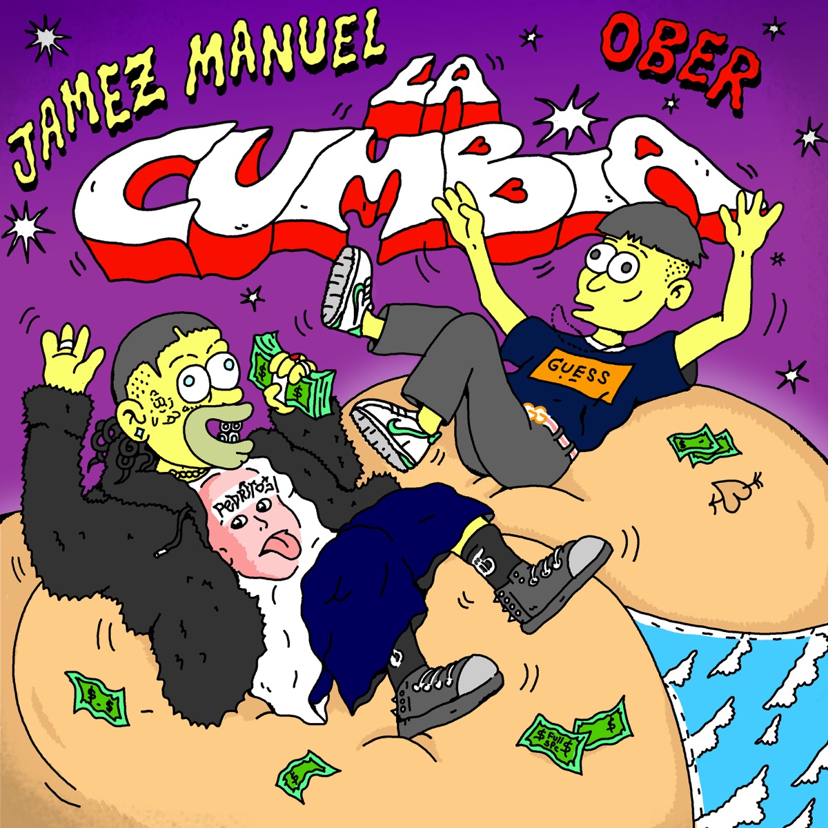 LA CUMBIA - Single by Jamez Manuel & Ober album cover