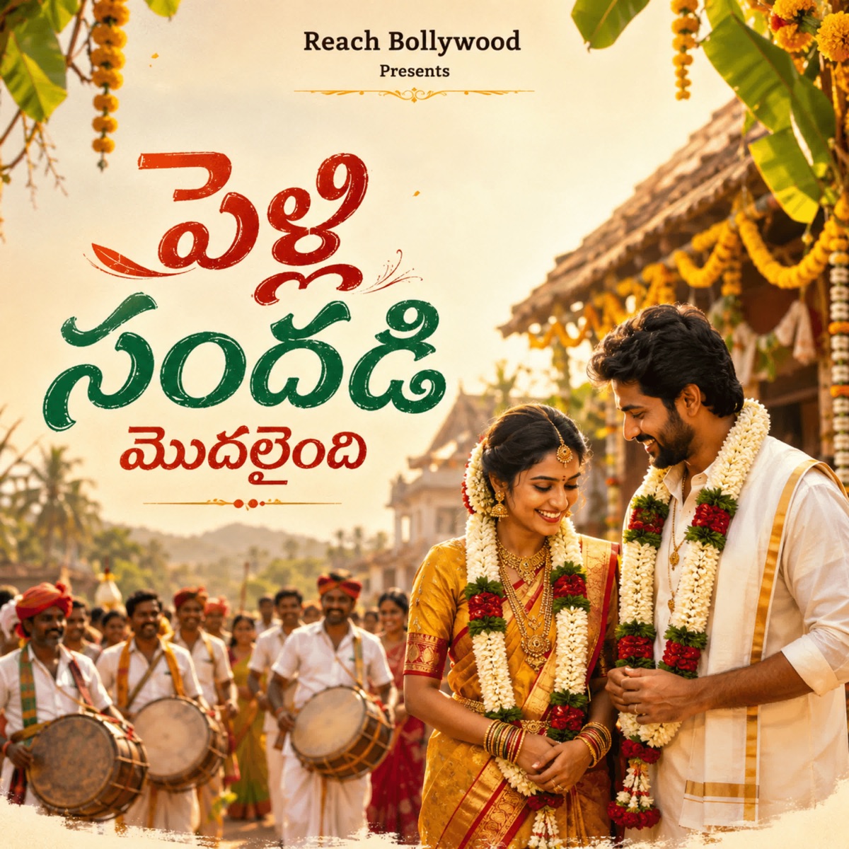 Pelli Sandadi Modalayindi - Single by Narsimulu & Shirisha album cover