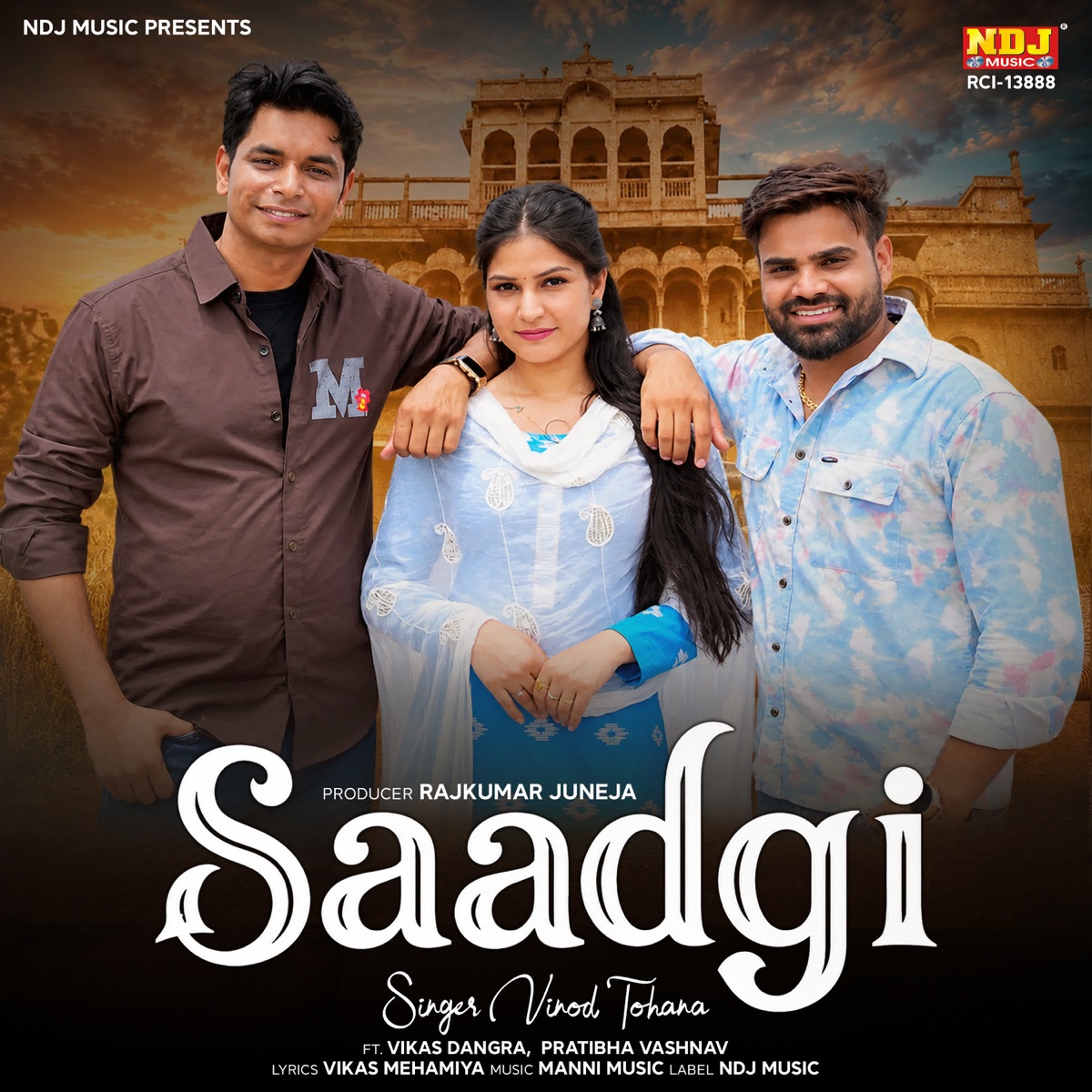 Saadgi (feat. Vikas Dangra & pratibha vashnav) - Single by Vinod Tohana album cover
