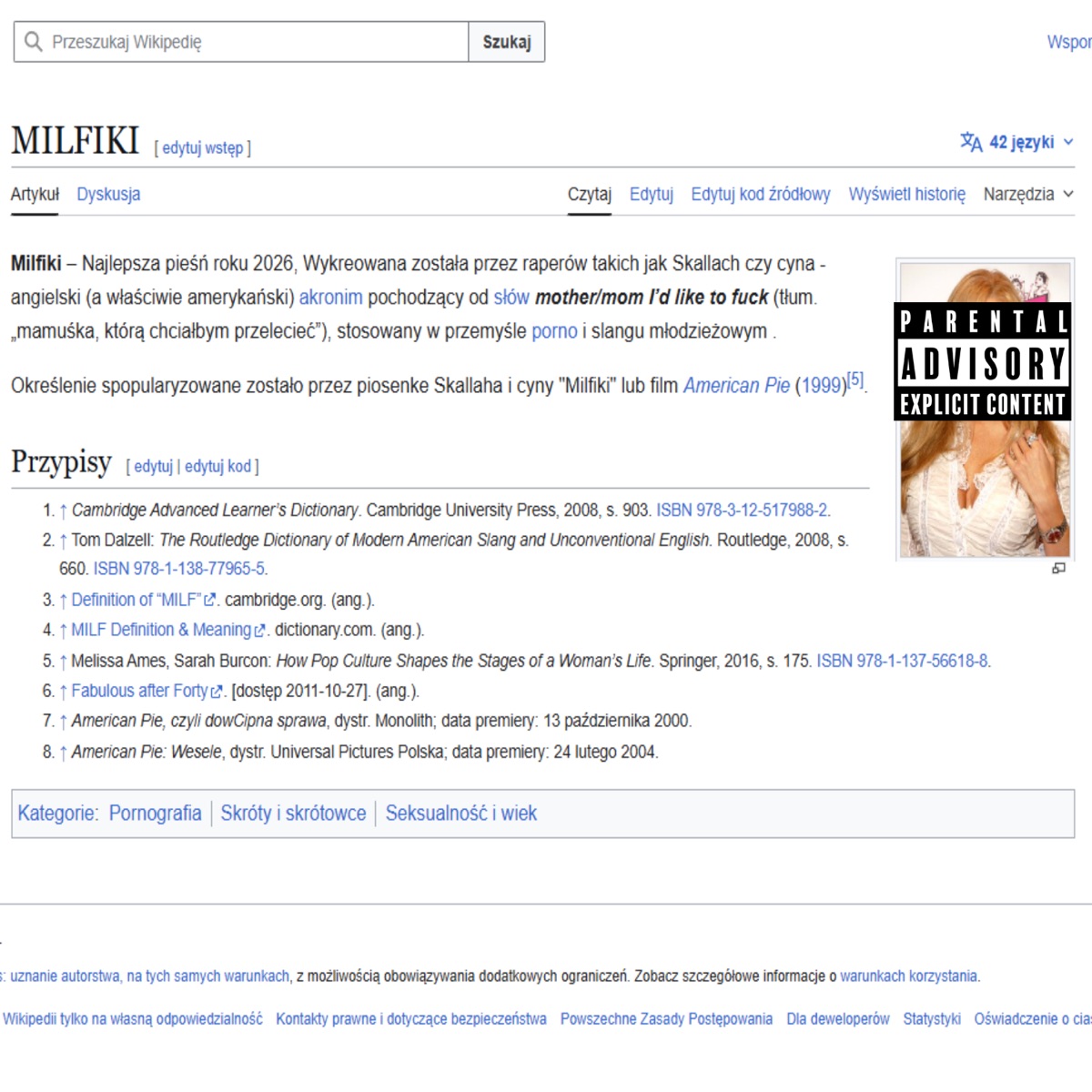 Milfiki - Single by cyna album cover