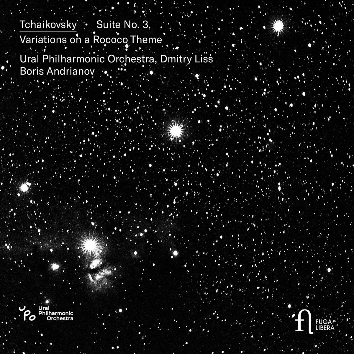 Tchaikovsky: Suite No. 3 & Variations on a Rococo Theme by Dmitry Liss, Ural Philharmonic Orchestra & Boris Andrianov album cover