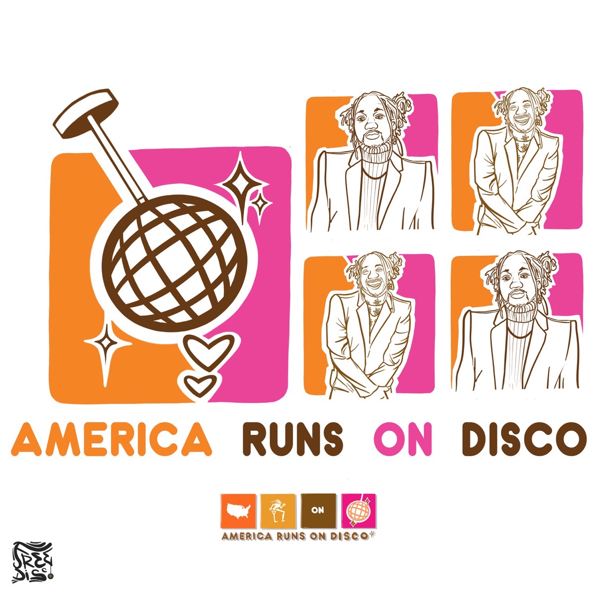 AMERICA RUNS ON DISCO by Ric Wilson album cover