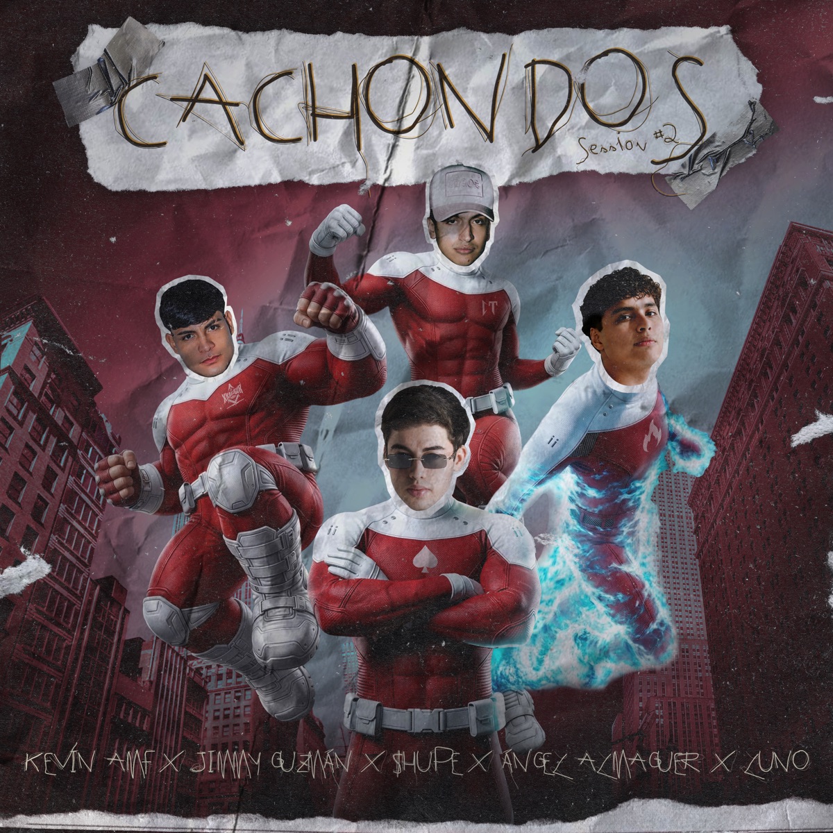 Cachondos Session #2 (feat. Luno) - Single by Kevin AMF, Jimmy Guzman, $HUPE & Angel Almaguer album cover