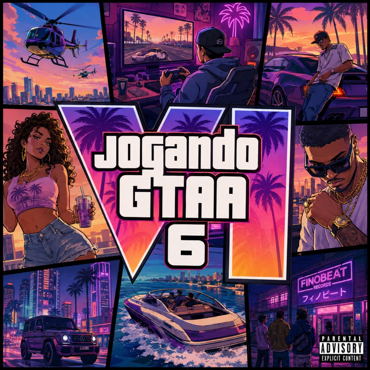 GTAA SEIS VIBES X JOGANDO GTAA SEIS - Single by Dj Lukão & MC LONE album cover