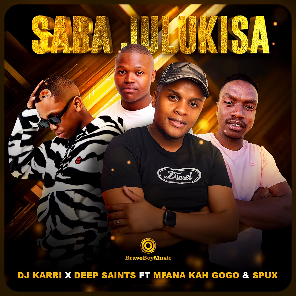 Saba Julukisa (Radio Edit) [feat. Mfana Kah Gogo & Spux] - Single by Dj Karri & Deep Saints album cover