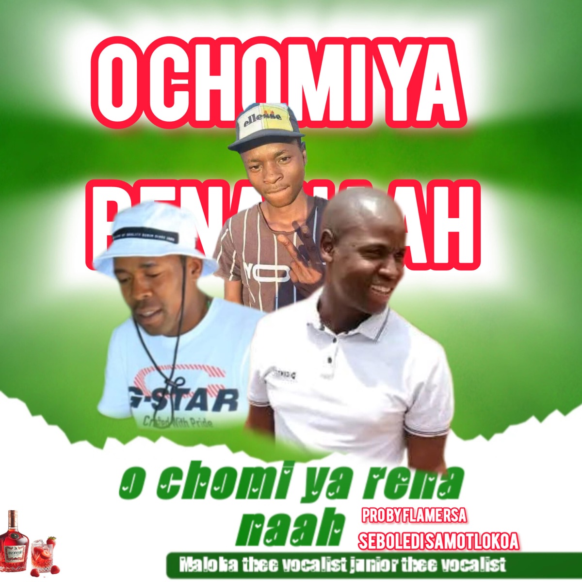 O chomi ya rena na (feat. Maloba the vocalist & Junior the vocalist) - Single by Seboledi Samotlokwa album cover