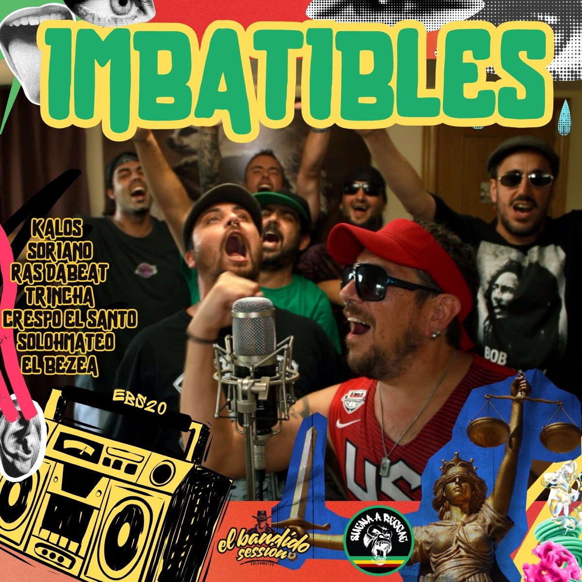 Imbatibles (feat. Trincha, El Bezea, CRESPO EL SANTO & Ras Dabeat) - Single by Solohmateo, Kalos & Soriano album cover