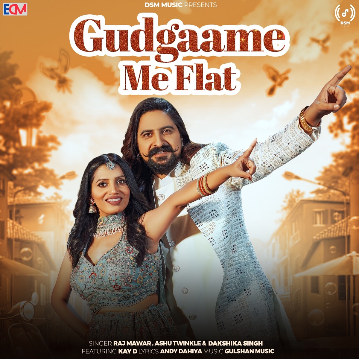 Gudgaame Me Flat (feat. Kay D) - Single by Dakshika Singh, Raj Mawar & Ashu Twinkal album cover