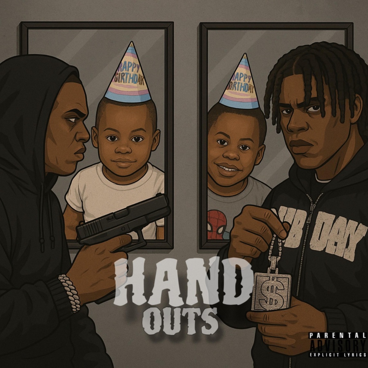 Handouts (feat. GBchubzzo & Beano) - Single by Gbgent album cover