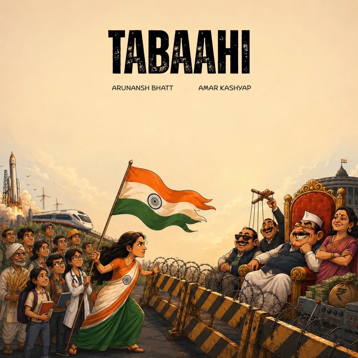 Tabaahi - Single by Arunansh Bhatt & Amar Kashyap album cover