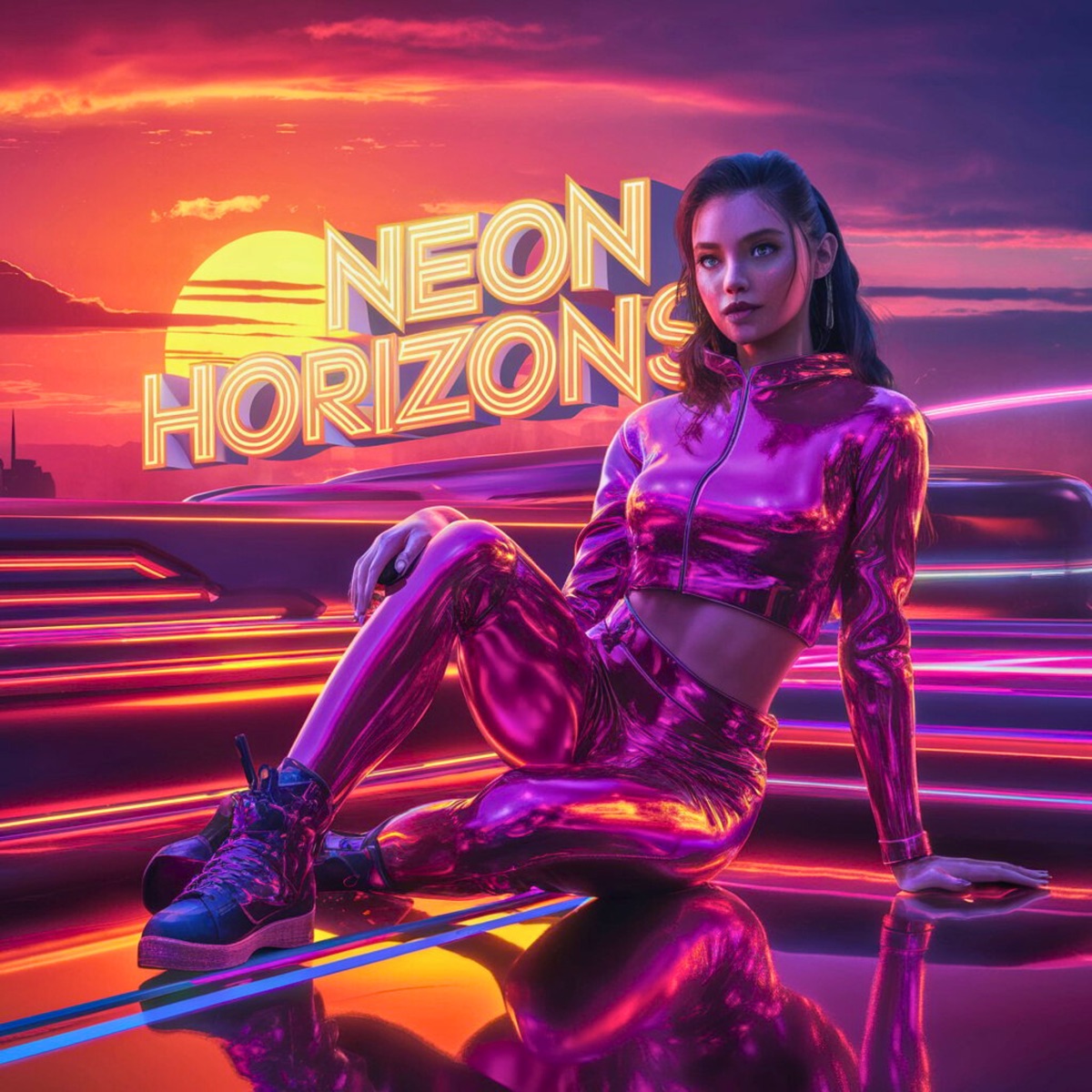 Neon Horizons - Single by DJ ROCHA album cover