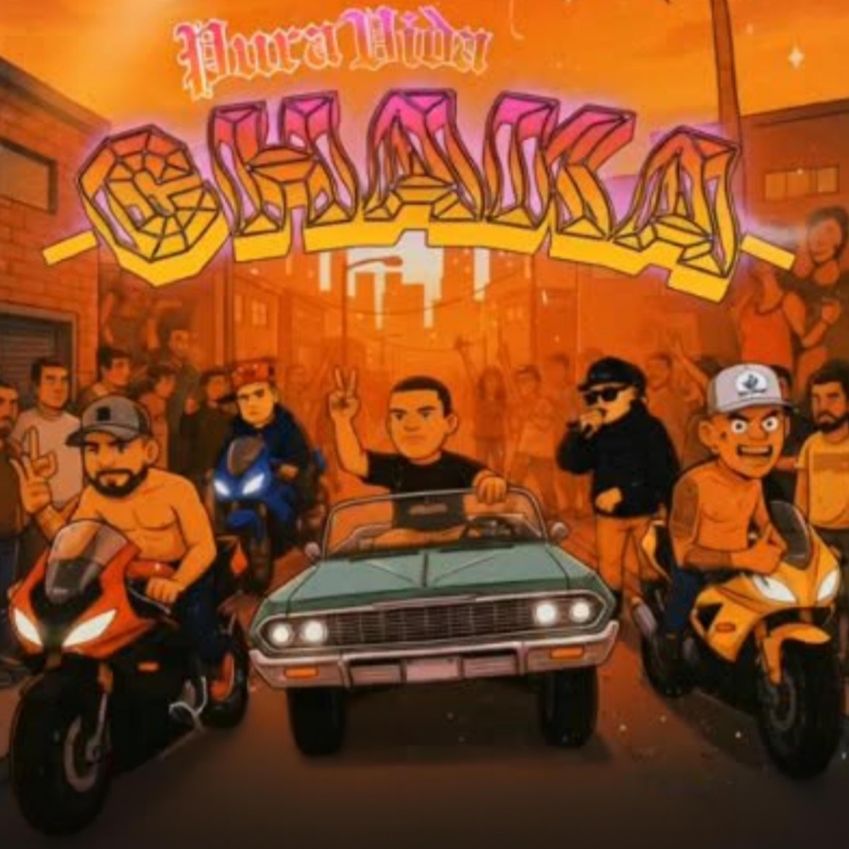 Vida de Chakales (feat. aaroon gii & riko mix) - Single by LOS CHAMAKITOS DE LA GLOCK album cover