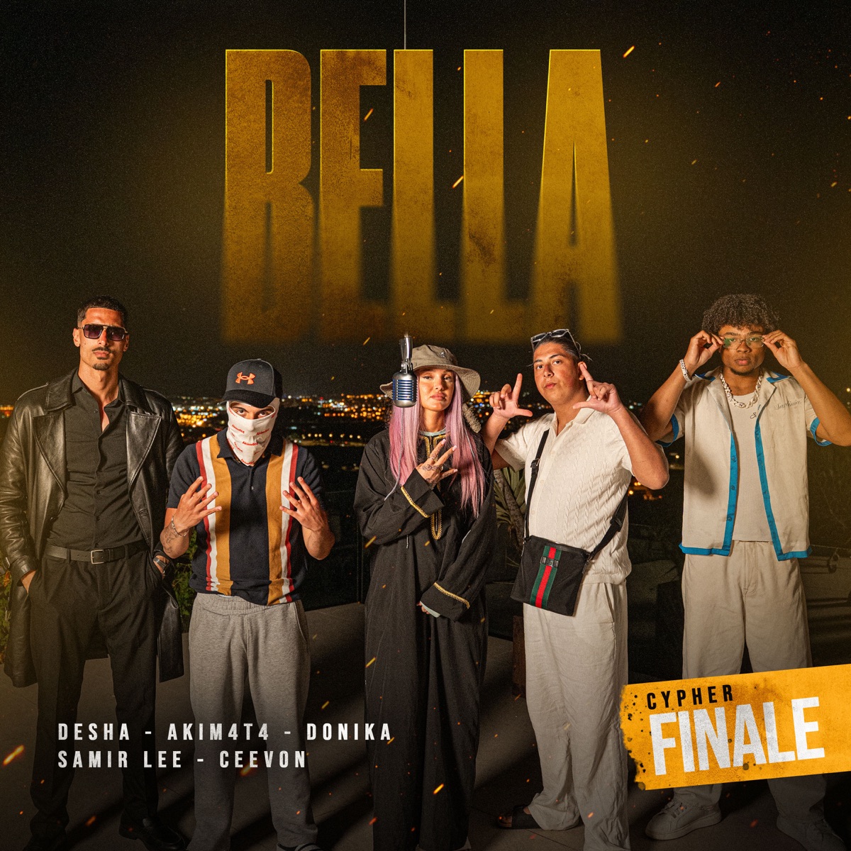 BELLA - Single by SAMIR LEE, DESHA, Akim4t4, ceevon, DONIKA & RAW SEASON album cover