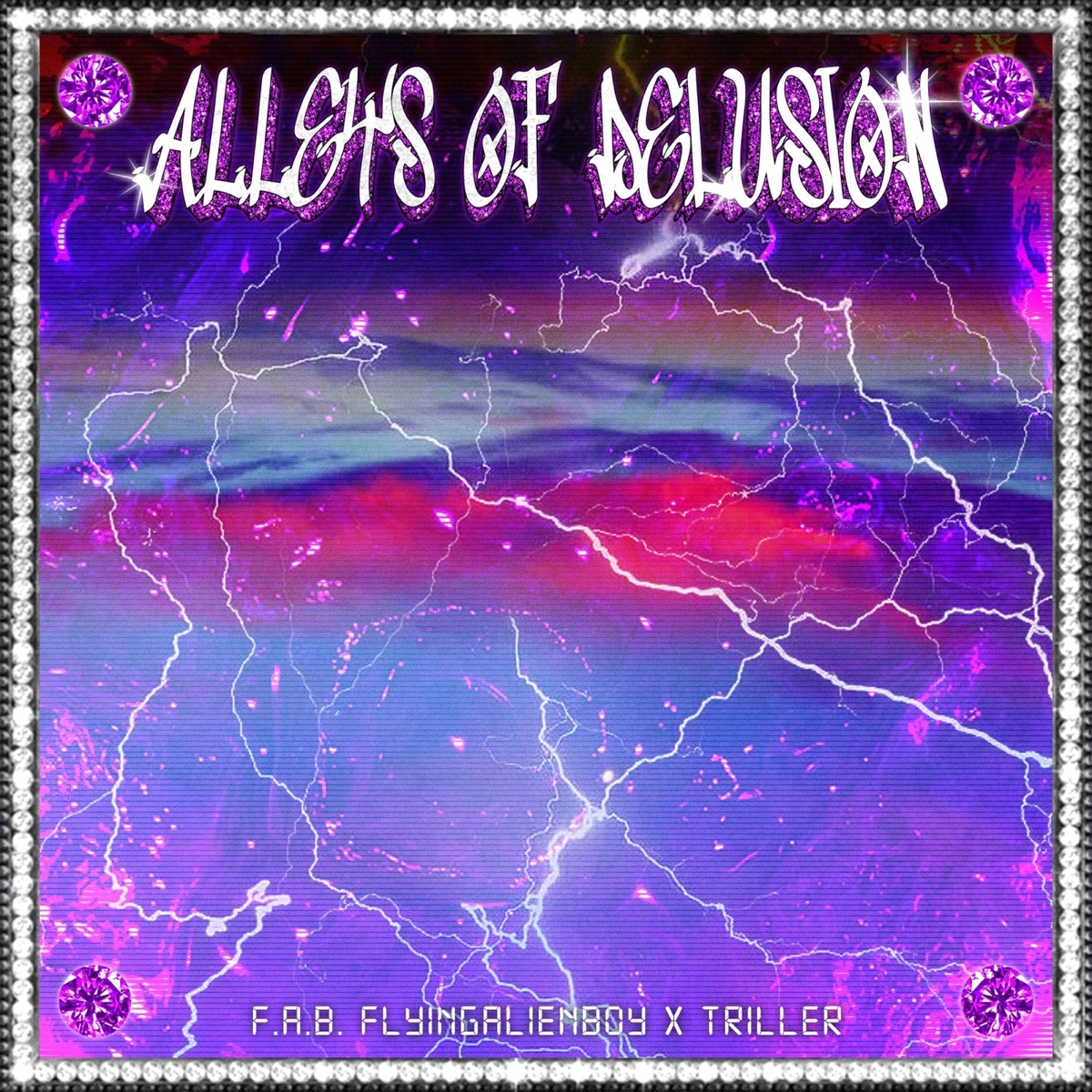 ALLEYS OF DELUSION - Single by F.A.B. flyingalienboy & Triller album cover