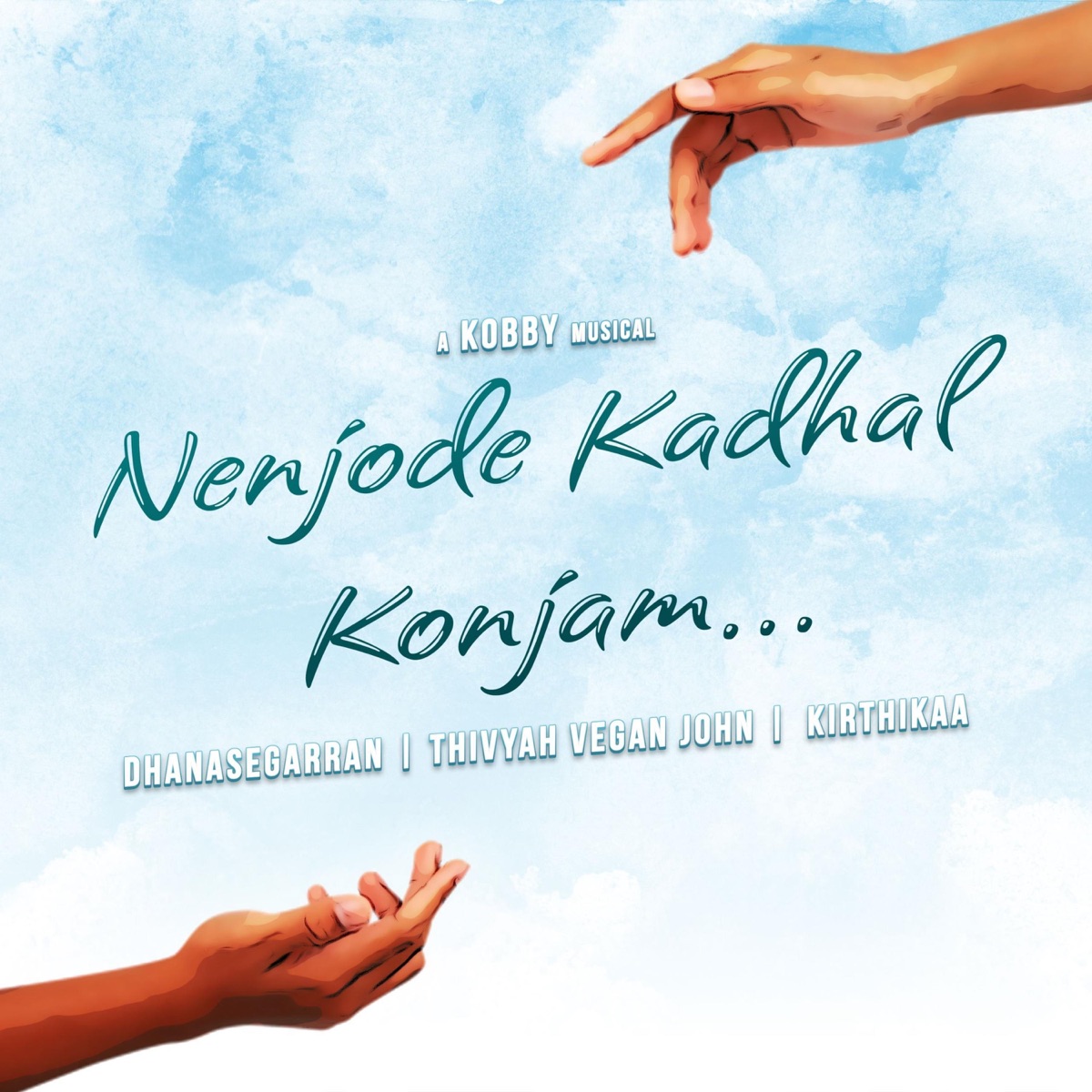 Nenjode Kadhal Konjam (feat. Dhanasegarran, Thivyah Vegan John & Kirthikaa) - Single by Kbmusic album cover