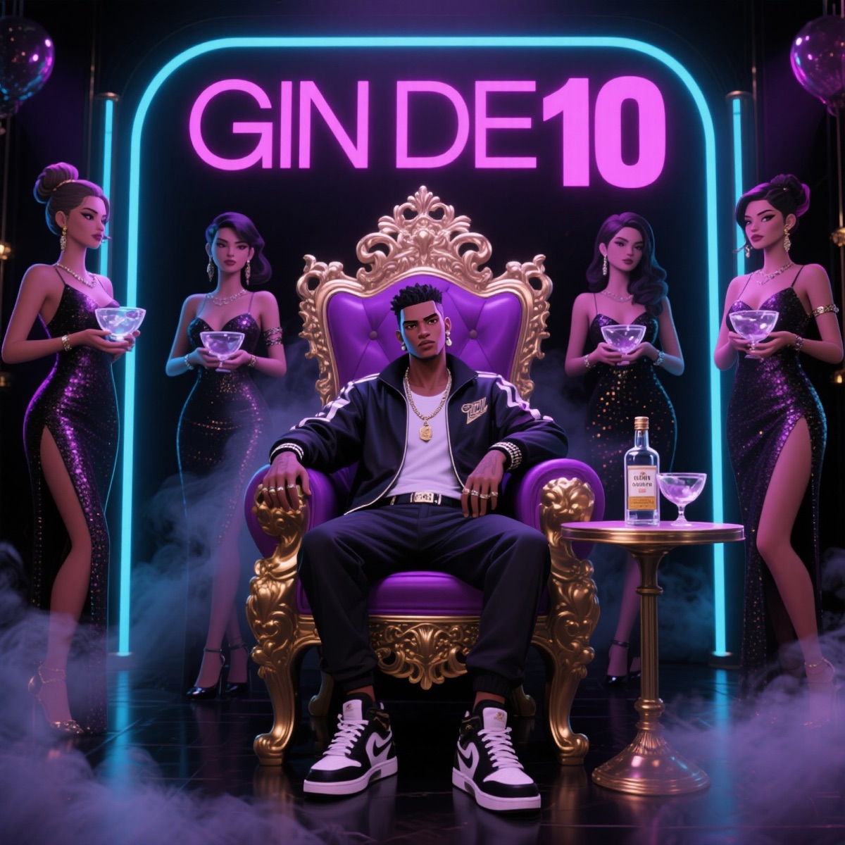 RITMADA DO GIN (Remix) - Single by MC Neguinho Do Morro album cover
