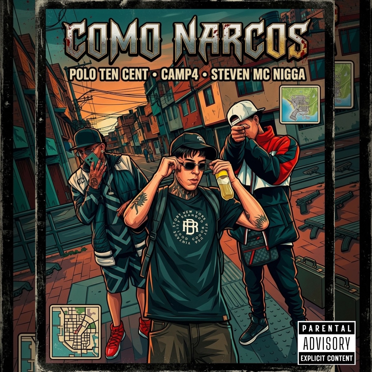 Como Narcos - Single by Polo Ten cent, CAMP4 & Steven MC Nigga album cover