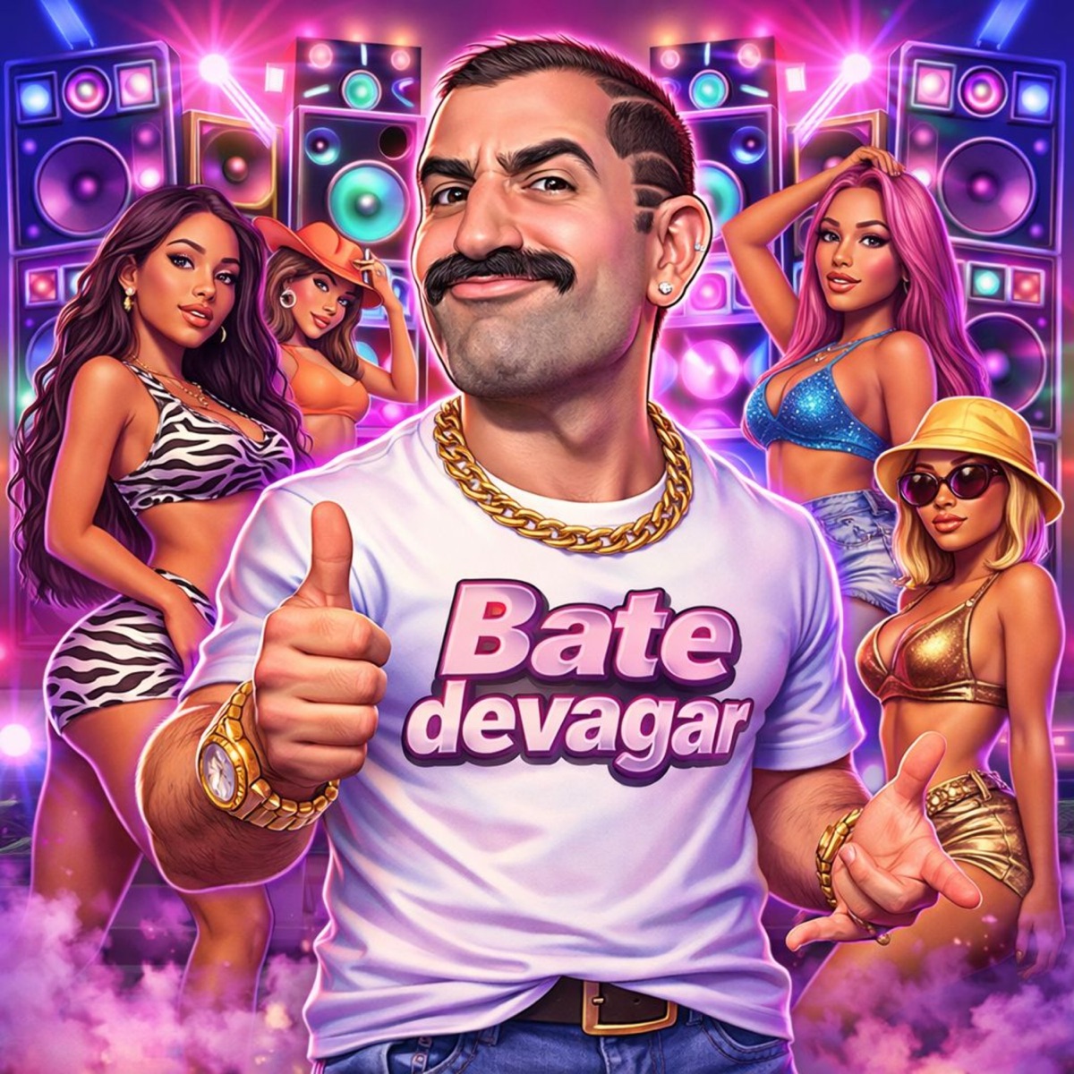 Bate devagar (Live) - Single by Kaysar album cover