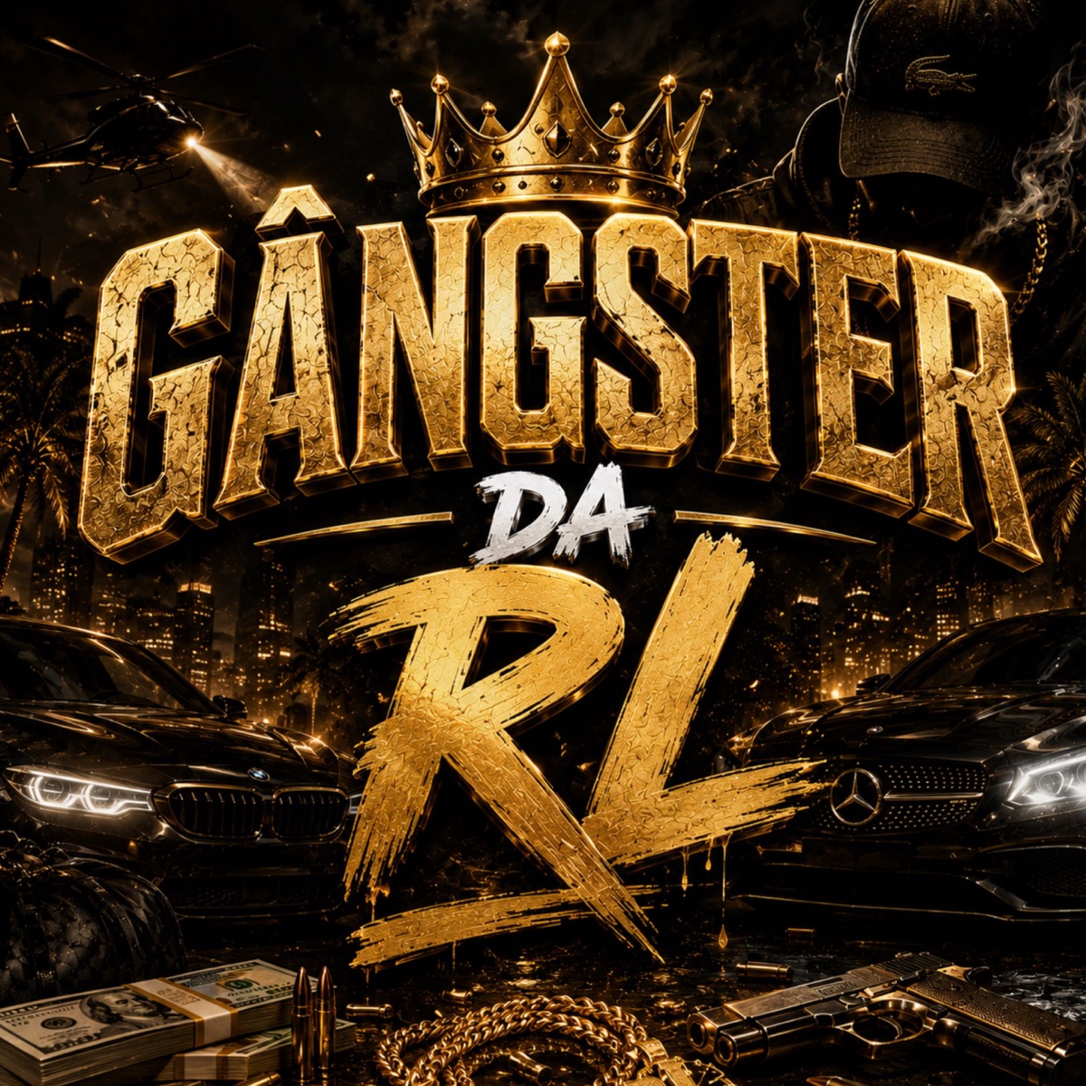 GÂNGSTER DA RL (feat. Jovem Venôm, MALUQUINHO, MC TECE & mc toma jack) - Single by dj cabelin de vila velha album cover