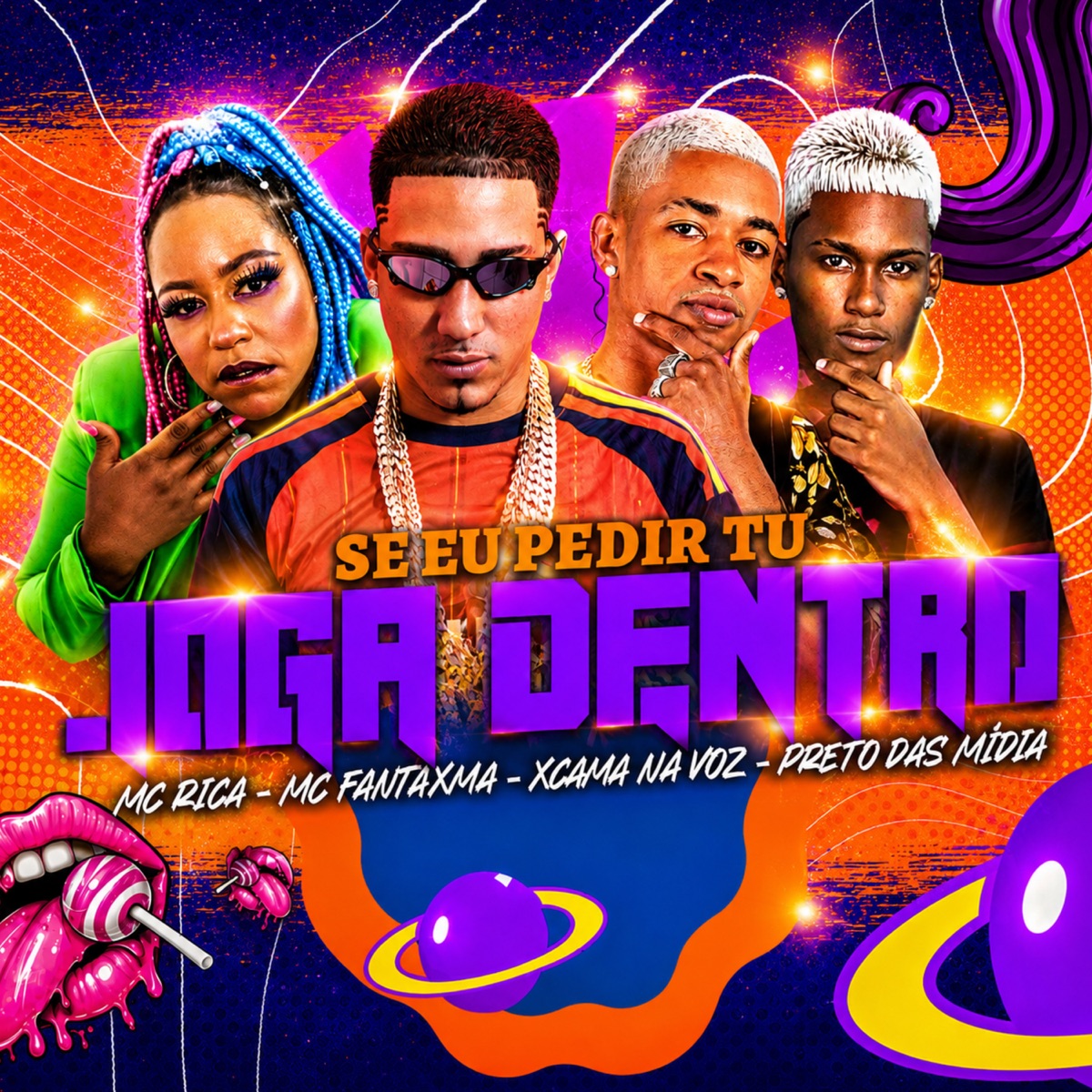 Se Eu Pedir Tu Joga Dentro - Single by MC Fantaxma, xcama na voz, MC Rica & Preto das Midias album cover