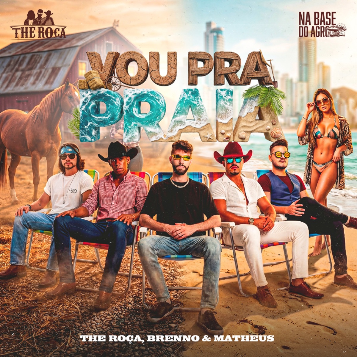 Vou pra Praia - Single by The Roça, Brenno & Matheus & Na Base do Agro album cover