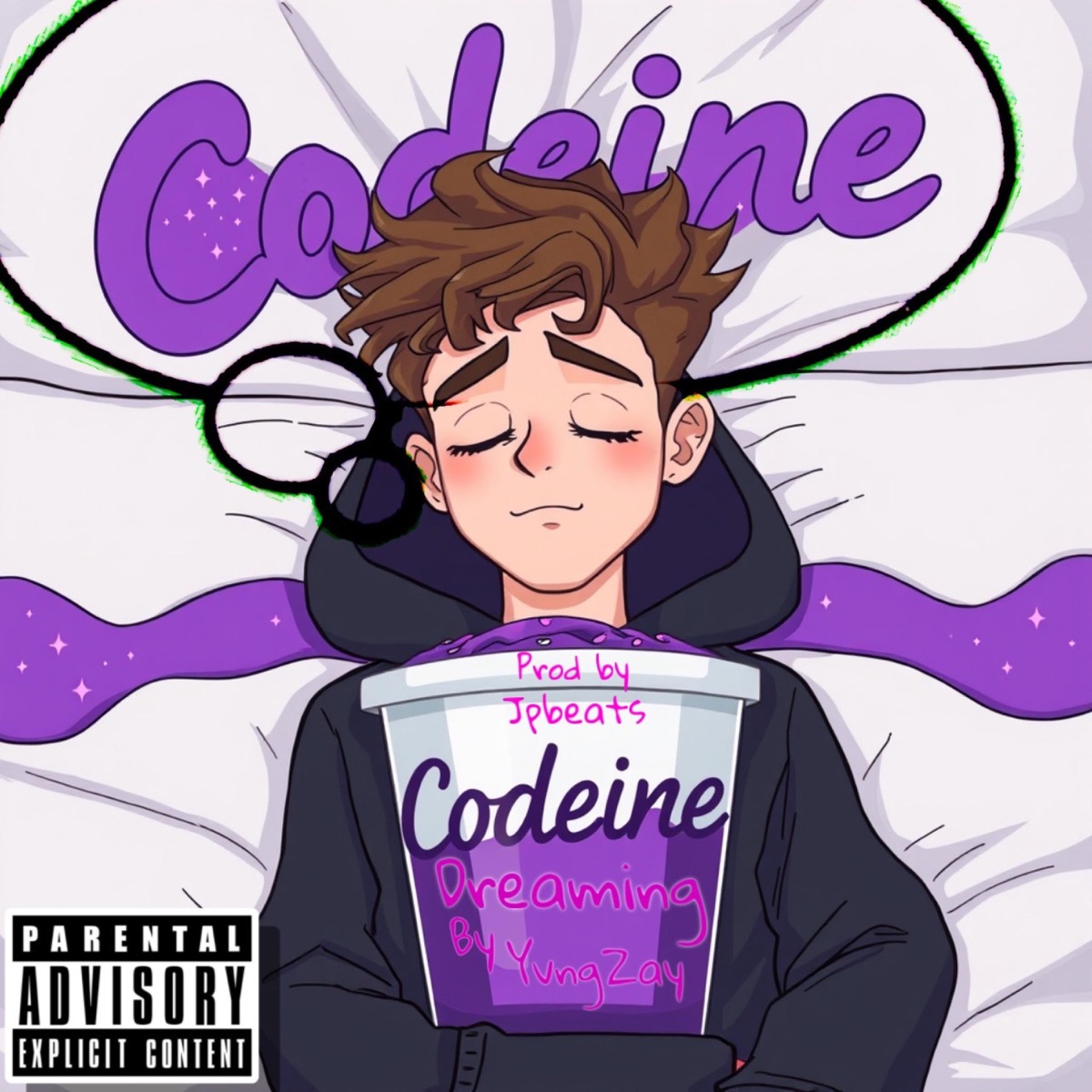Codiene dreaming freestyle - Single by YvngZay album cover