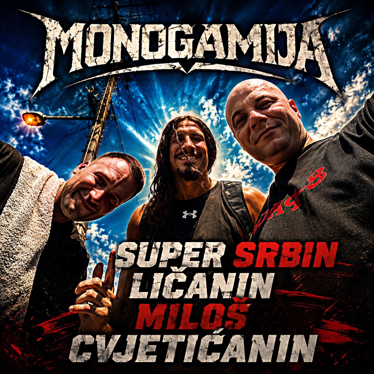 Super Srbin Ličanin Miloš Cvjetićanin - Single by Monogamija album cover