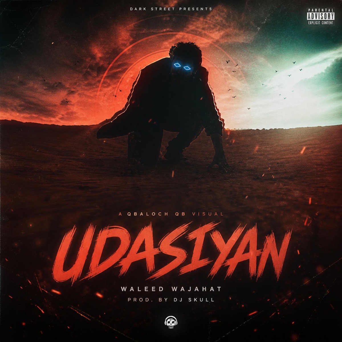 Udasiyan (feat. DJ Skull & Qbaloch QB) - Single by Waleed Wajahat album cover