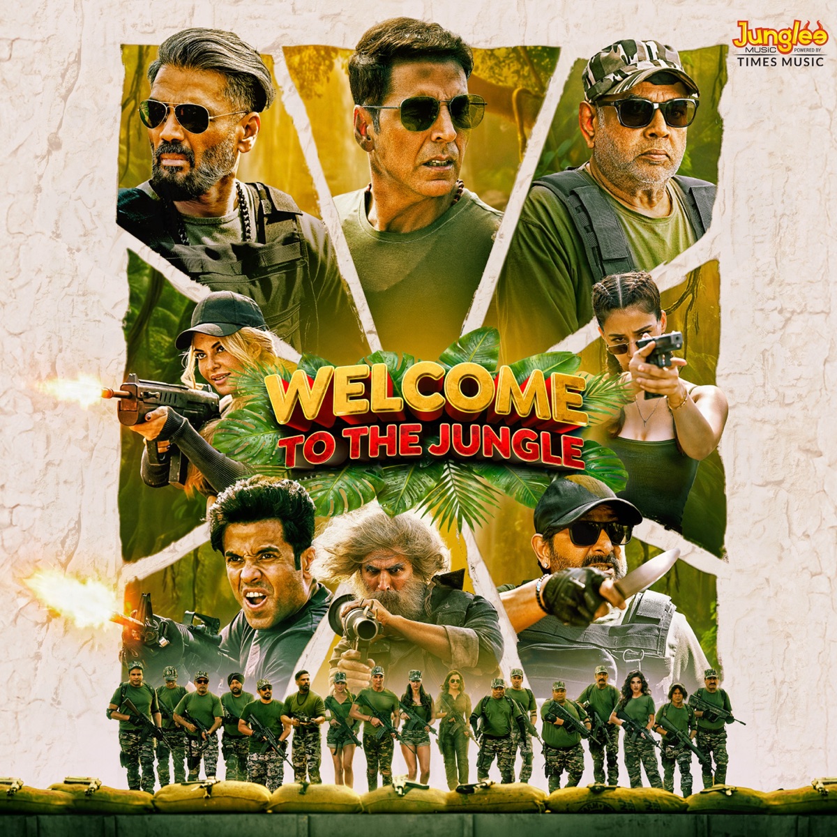 Welcome To The Jungle (Original Motion Picture Soundtrack) by Sajid-Wajid, Vikram Montrose, Anand Raj Anand, Talwiinder, Abhinav Shekhar, Farhad Samji, Meggha Bali, Shabbir Ahmed & NDS album cover