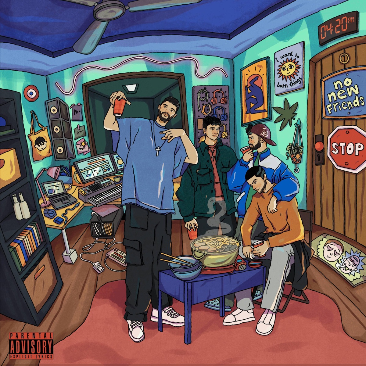 NO NEW FRIENDS (feat. Azan Ali & Ali Raza) - EP by Sonny$ album cover