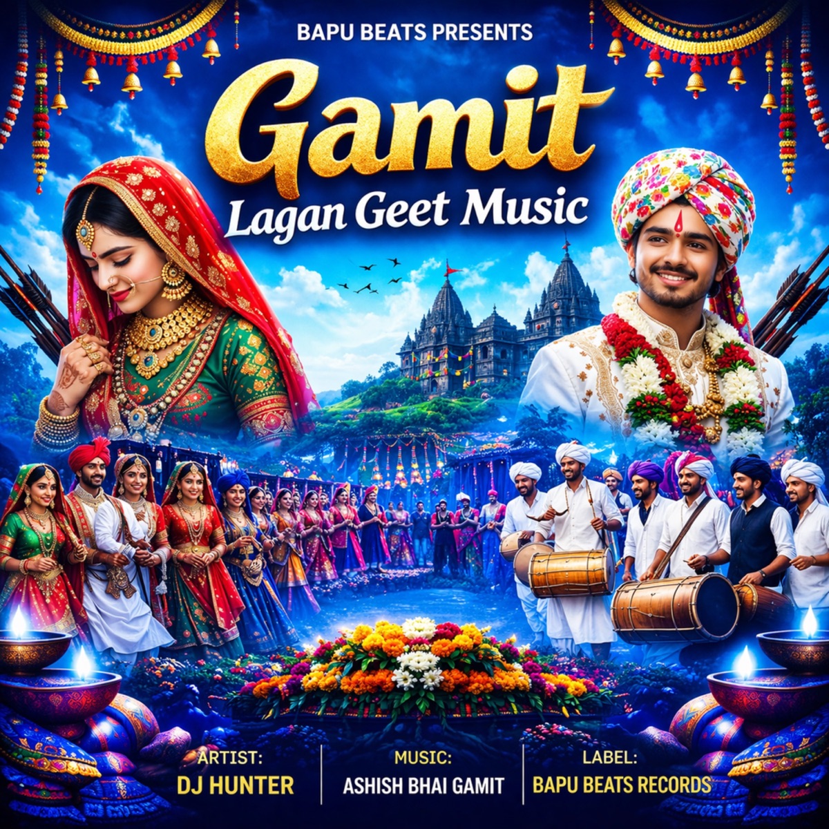 Gamit Lagan Geet Music - Single by Bapu Beats & DJ Hunter album cover