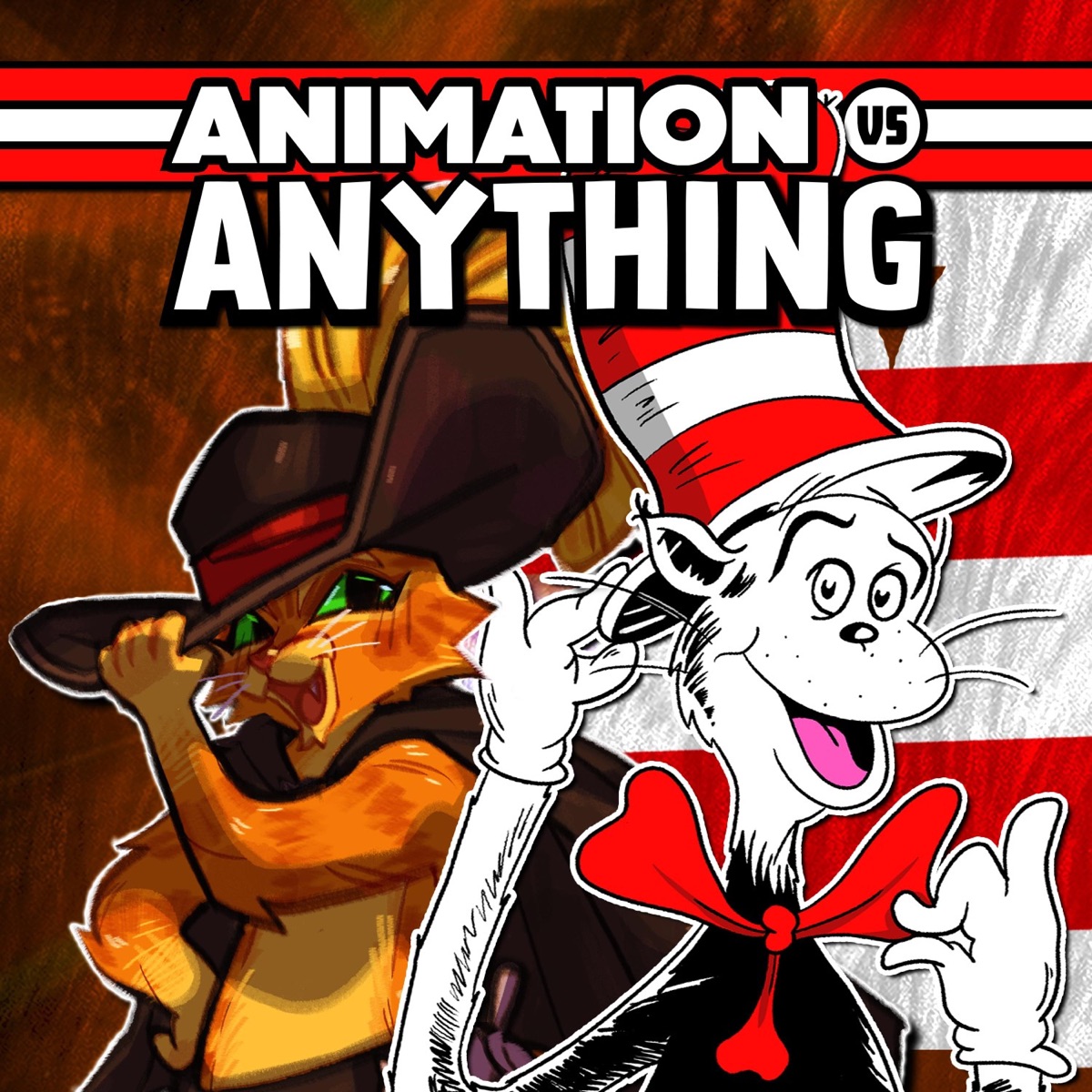 Puss in Boots vs The Cat in the Hat (feat. Keyblade & The Stupendium) - Single by Eddiefrb album cover