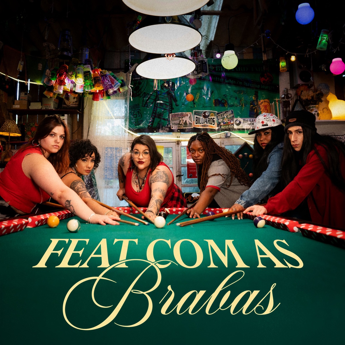 Feat Com as Brabas (feat. Mônicat & MC Dalila) - Single by Kay_teeeee, Jeehbado, Valquíria MC & West Mika album cover
