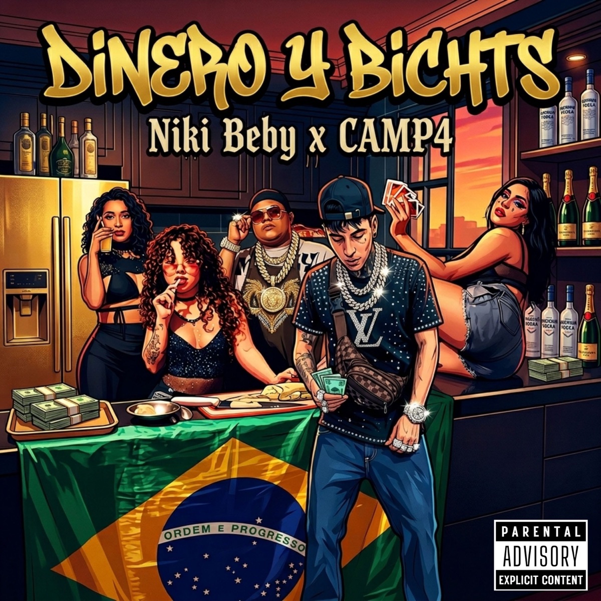 Dinero y Bichts - Single by Niki Beby & CAMP4 album cover