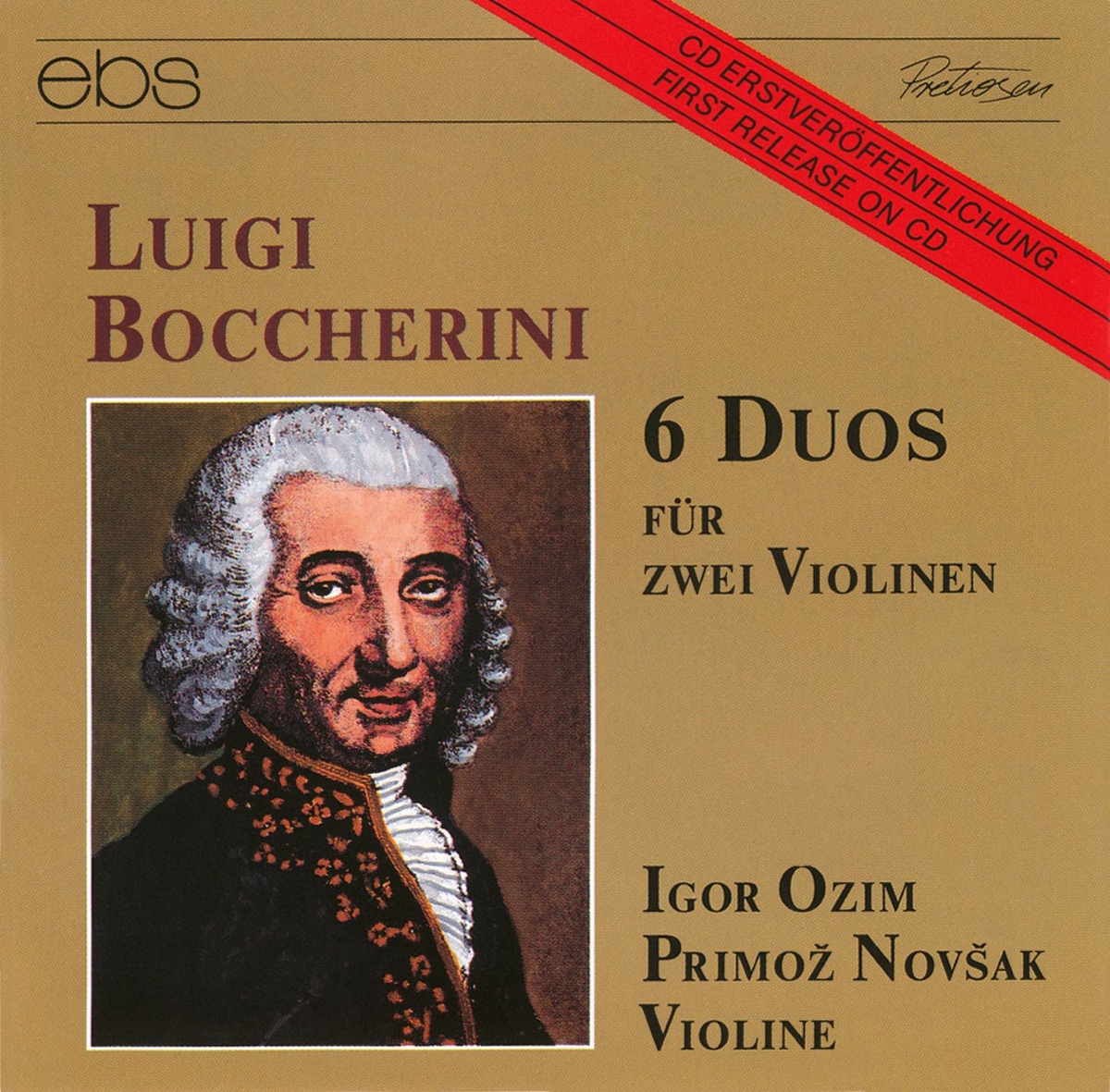 Boccherini: 6 Violin Duos by Igor Ozim & Primož Novšak album cover