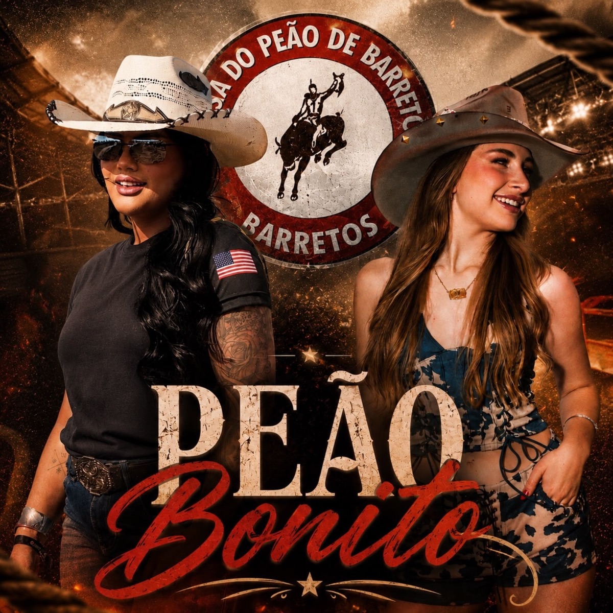 Peão Bonito - Single by Erika Ferraz & Manu Andreat album cover