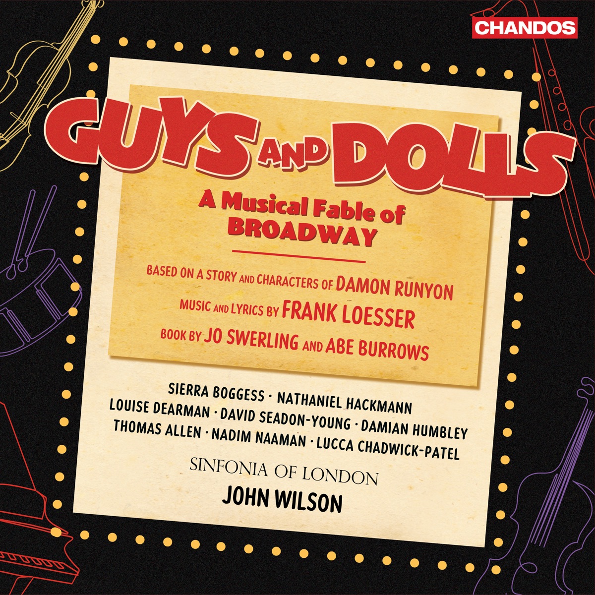 Guys and Dolls by Sinfonia of London, John Wilson & Frank Loesser album cover
