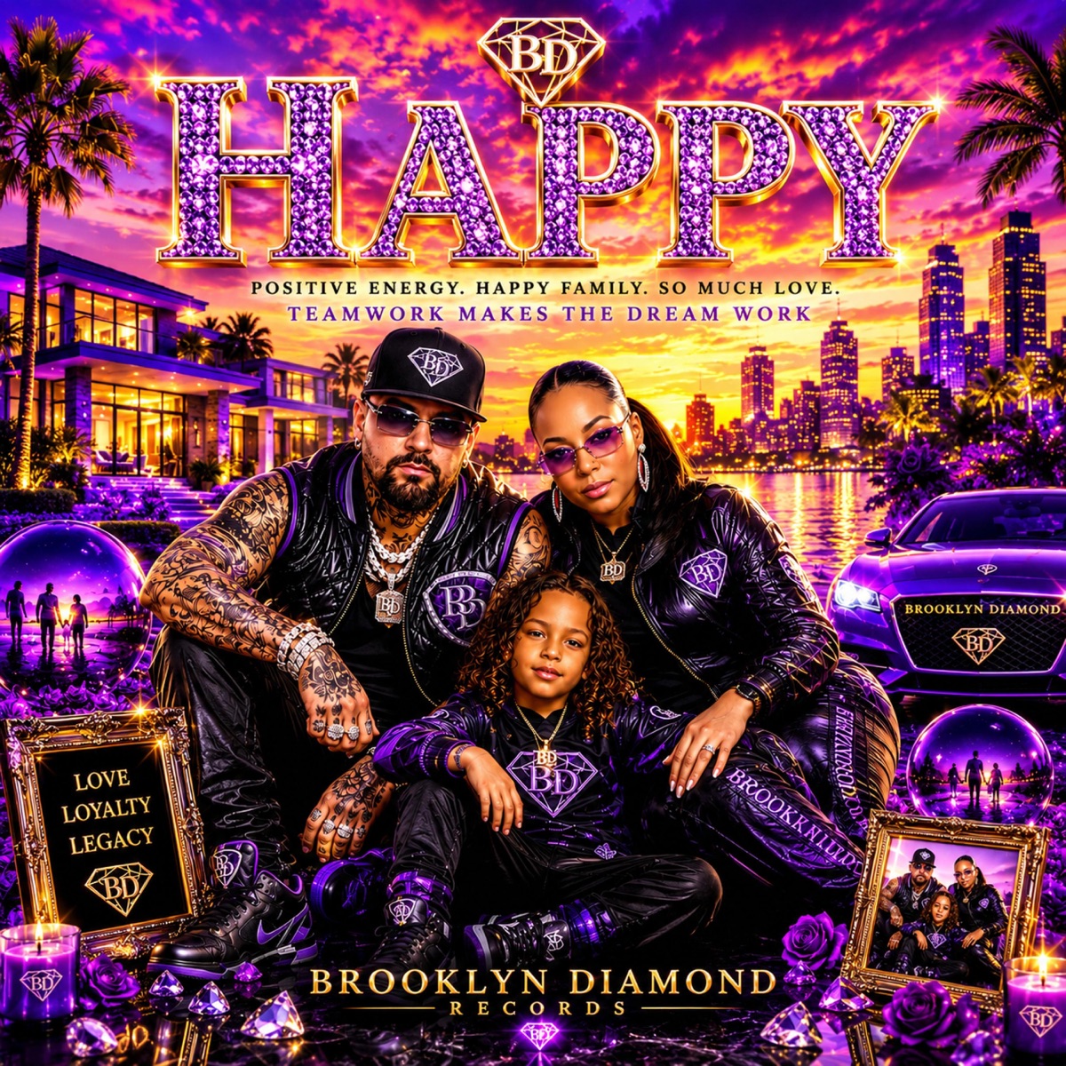 Happy (feat. Royalty) - Single by Jason DaVinchi Samaritano album cover