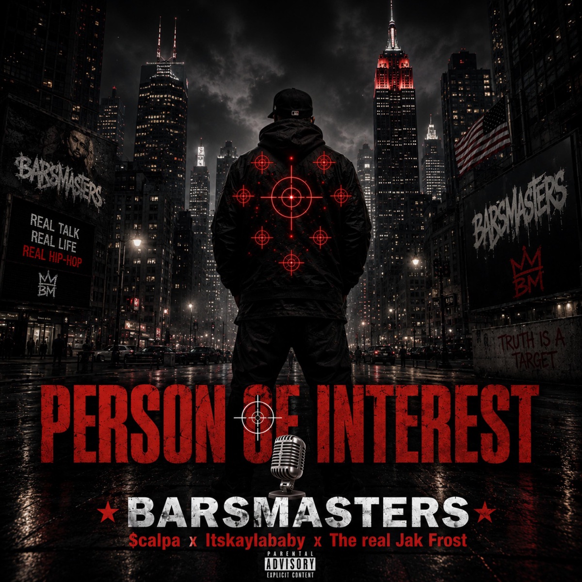 PERSON OF INTEREST (feat. $calpa, Itskaylababy & The real Jak Frost) - Single by BARSMASTERS album cover