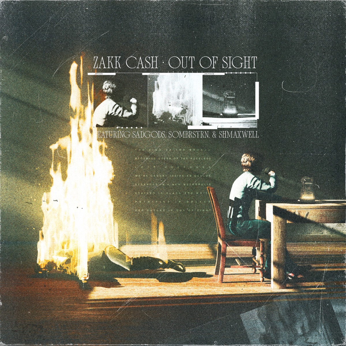 Out Of Sight (feat. shmaxwell, screwyounick, sadgods & Sombrsyrn) - Single by Zakk Cash album cover